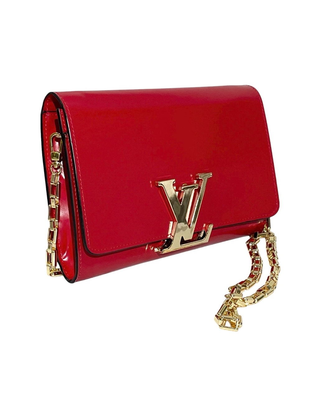 ❤️ Red Chain Shoulder / Crossbody Bag ❤️ - Picture 4 of 13